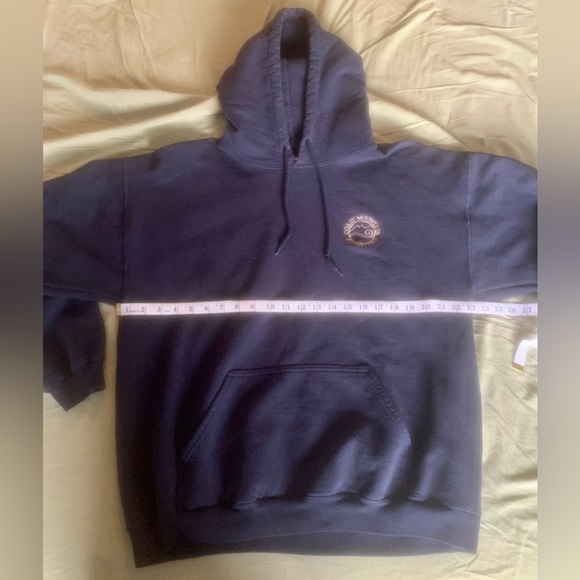 Snuggly hoodie, navy blue, Large! - Picture 3 of 10